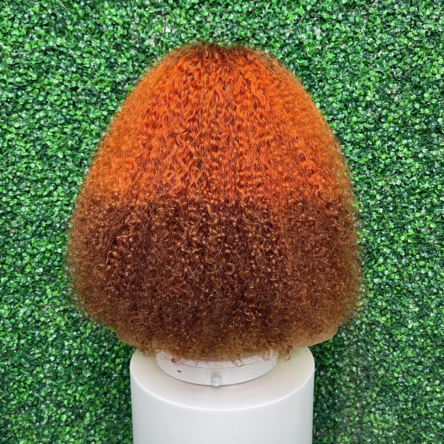 SendeHair Super Double Drawn Natural Colour Piano Colour Pixie Curly Human Hair With 13×4 Lace Front Wig