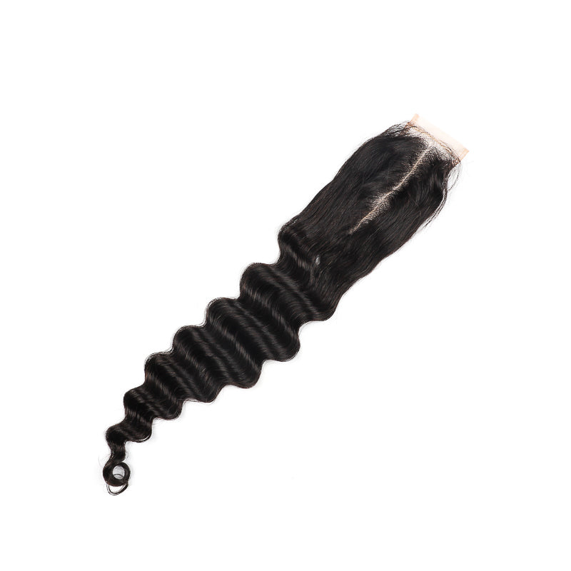 SendeHair Unprocessed Peruvian Human Hair Loose Deep 13X4 HDLace Frontal Closure Free Part With Deep Hair
