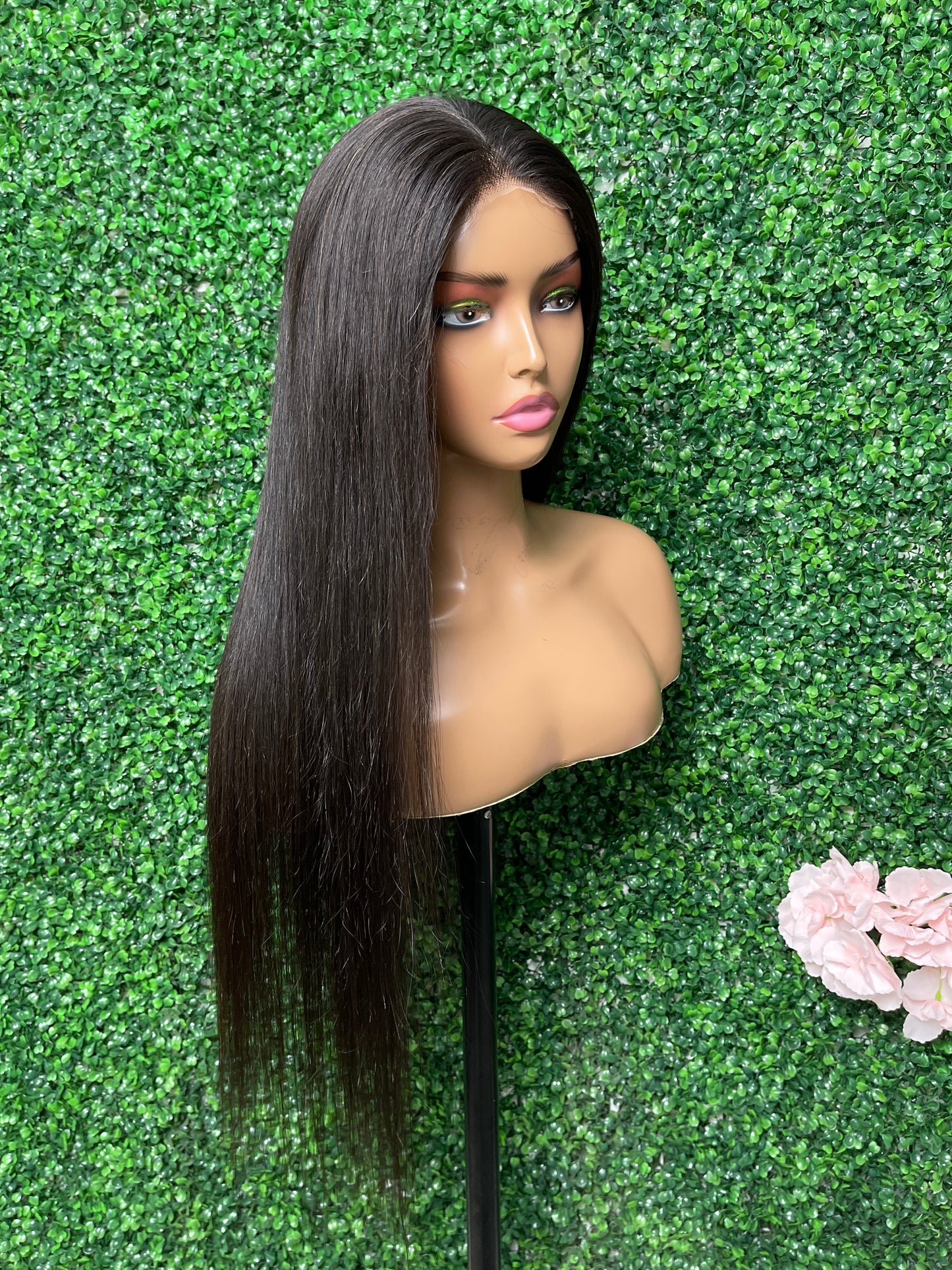 SndeHair Unprocessed Natural Colour Straight Wig 10A/12A 100% Human Raw Hair With 13*4 Lace Front Wig For Black Women