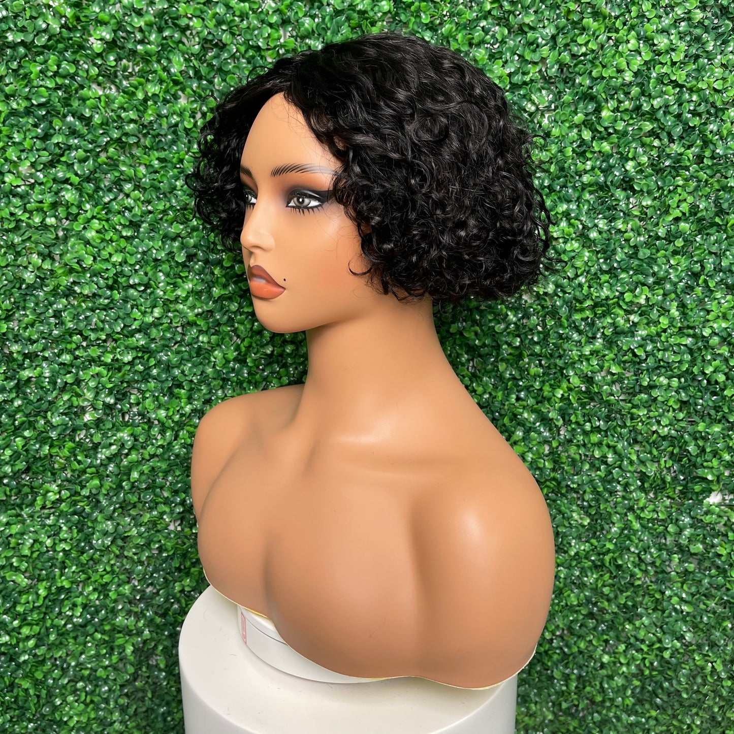 SendeHair Natural Colour Bob Curl Water Wave Wholesale Unprocessed 100% Real Human Hair Color Pick For Wedding Use Women