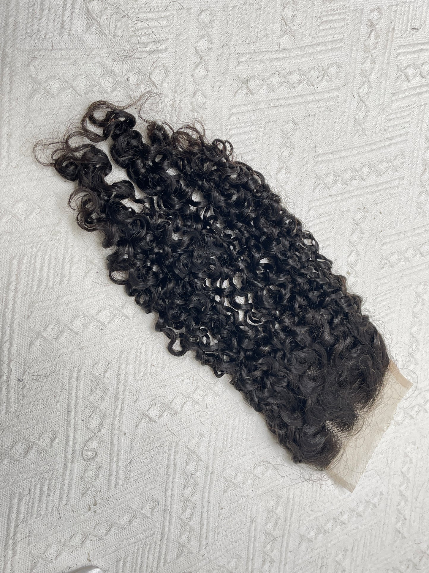 SendeHair Natural Color Hair PIxie  Curly Top Lace Closure Wholesale Ear To Ear Lace Closure