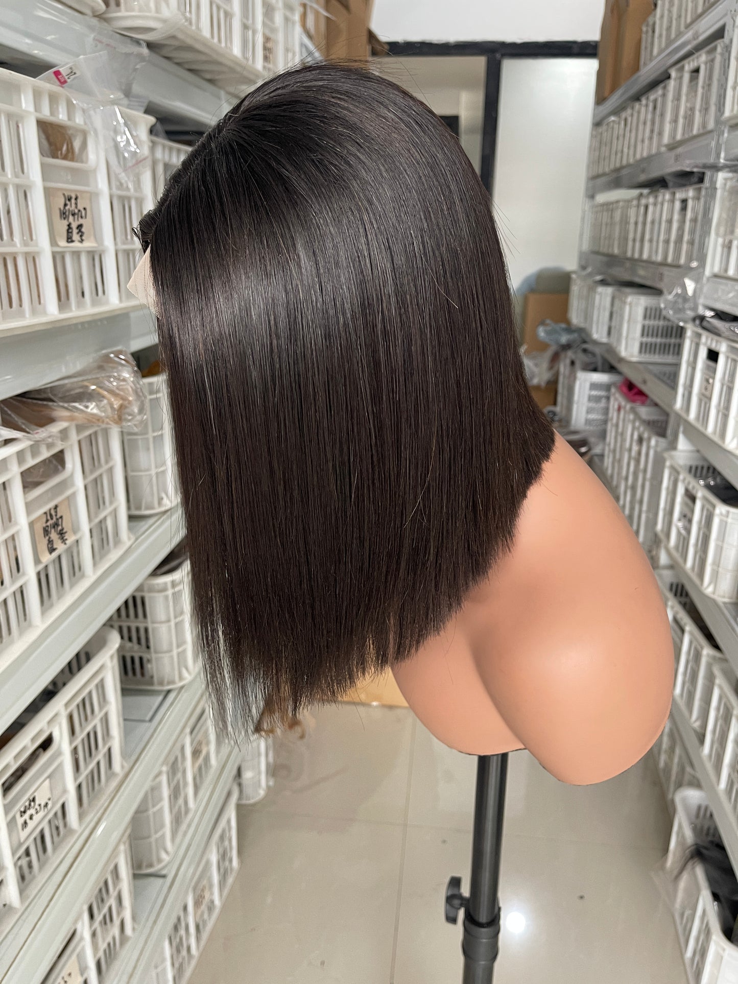 SendeHair Cheap Colour  Staight  Bob 100% Human Hair Lace Closure 4*4T lace wig