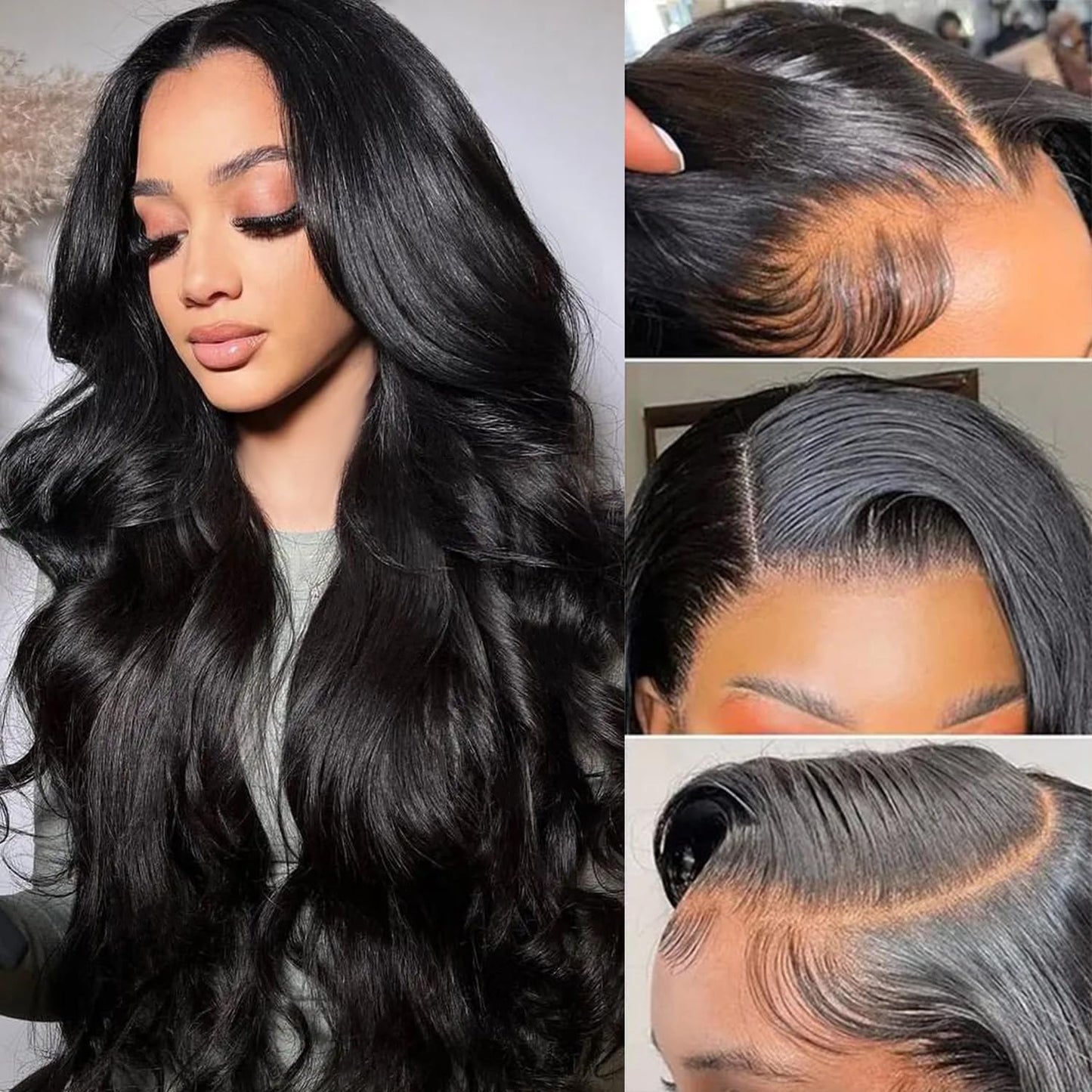 SendeHair 180 Density Virgin Human hair 13×4  Lace Frontal Wigs Raw Vietnamese Hair Body Wave