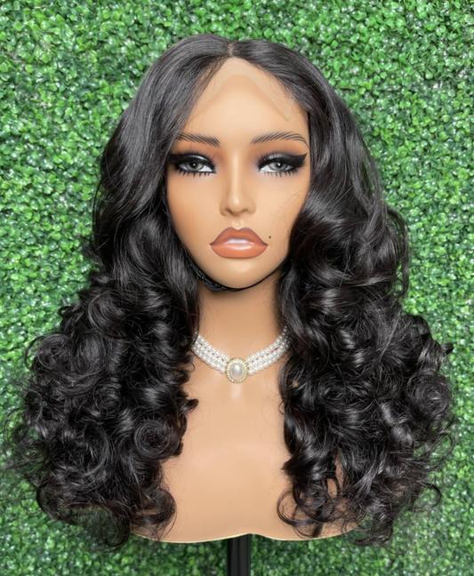 Sende Hair 4×4 Lace Front Wigs Human Hair With Bady Hair For Black Women 20 Inch