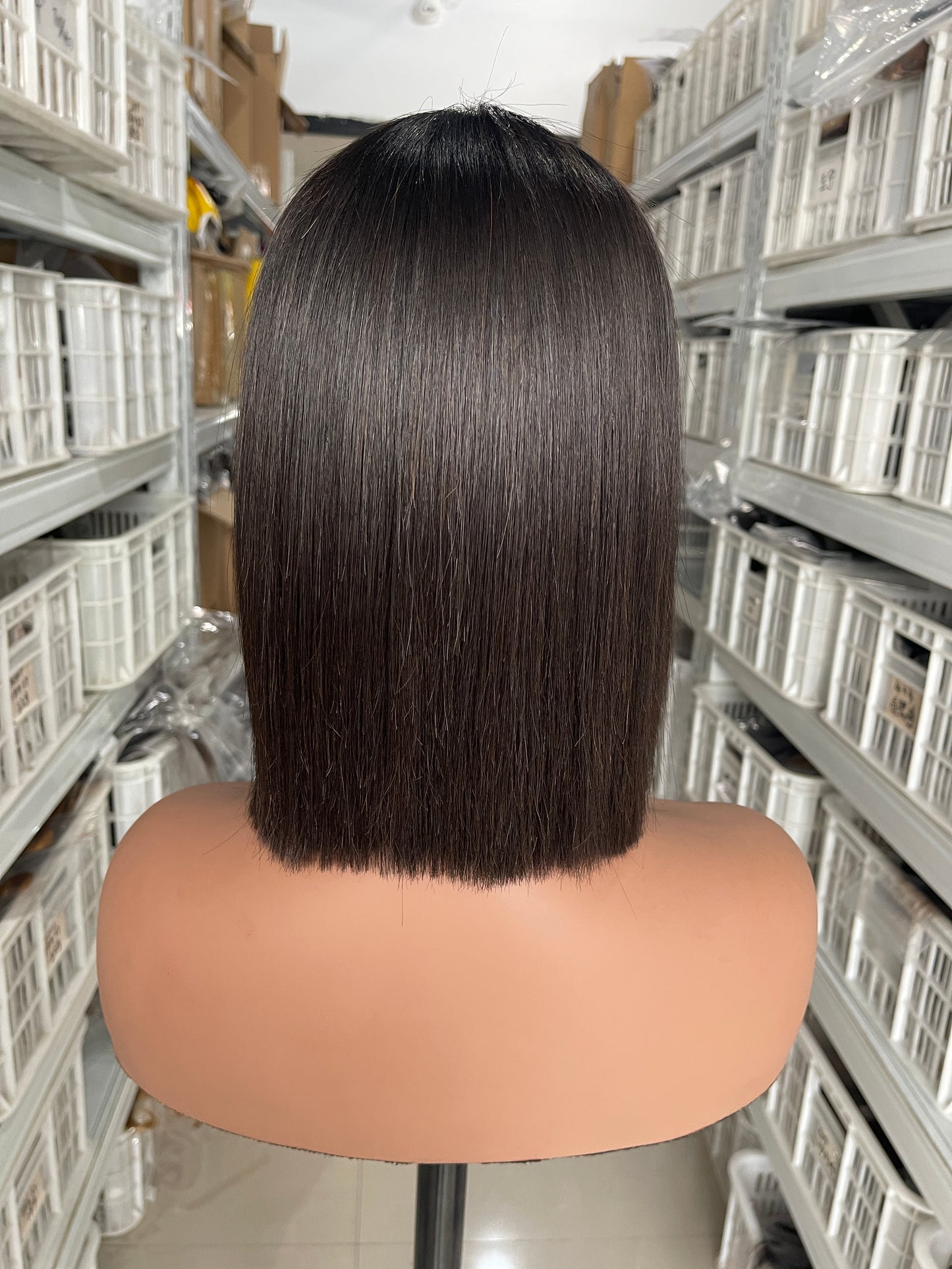 SendeHair Cheap Colour  Staight  Bob 100% Human Hair Lace Closure 4*4T lace wig