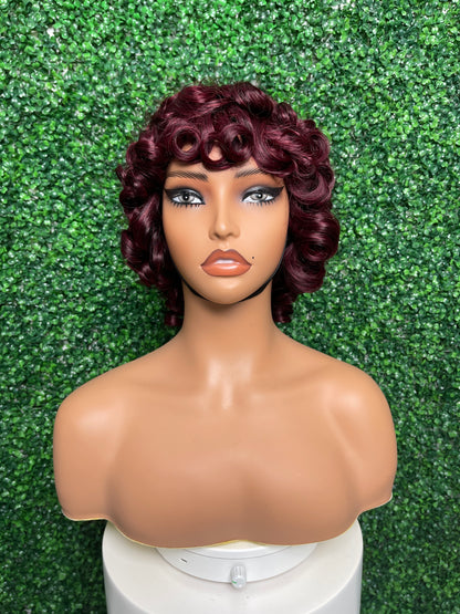 SendeHair Piano Colour Unprocessed Mechanism Vietnamese Hair Short Wig For Black Women