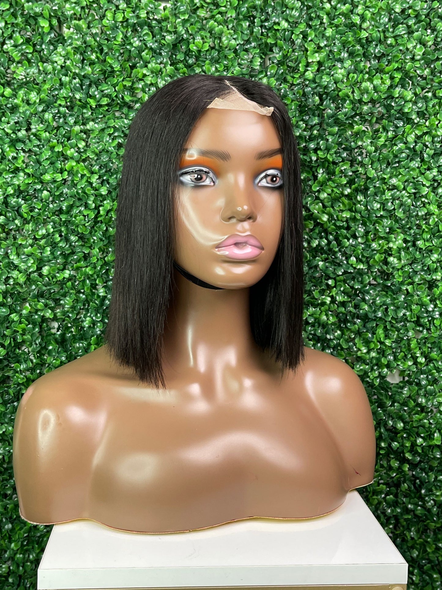 SendeHair Cheap Natural Colour  Staight  Bob 100% Human Hair Lace Closure2*6T Lace Wig