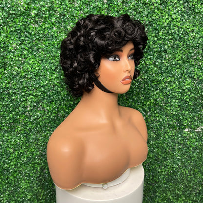 SendeHair Natural colour Piano Colour Unprocessed Mechanism Vietnamese Hair Short Wig For Black Women
