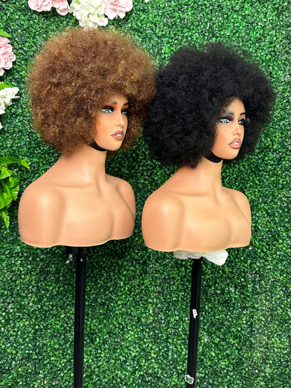 SendeHair Wholesale Pre Plucked Glueless Indian Raw Virgin Human Hair Wigs For Black Women Afro Curly Human Hair Wigs