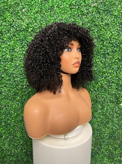 SendeHair Wholesale 180% Density Afro Curl Hair Human Lace Front Raw Virgin Brazilian Unprocessed Cuticle Aligned Lace Human Hair Wig