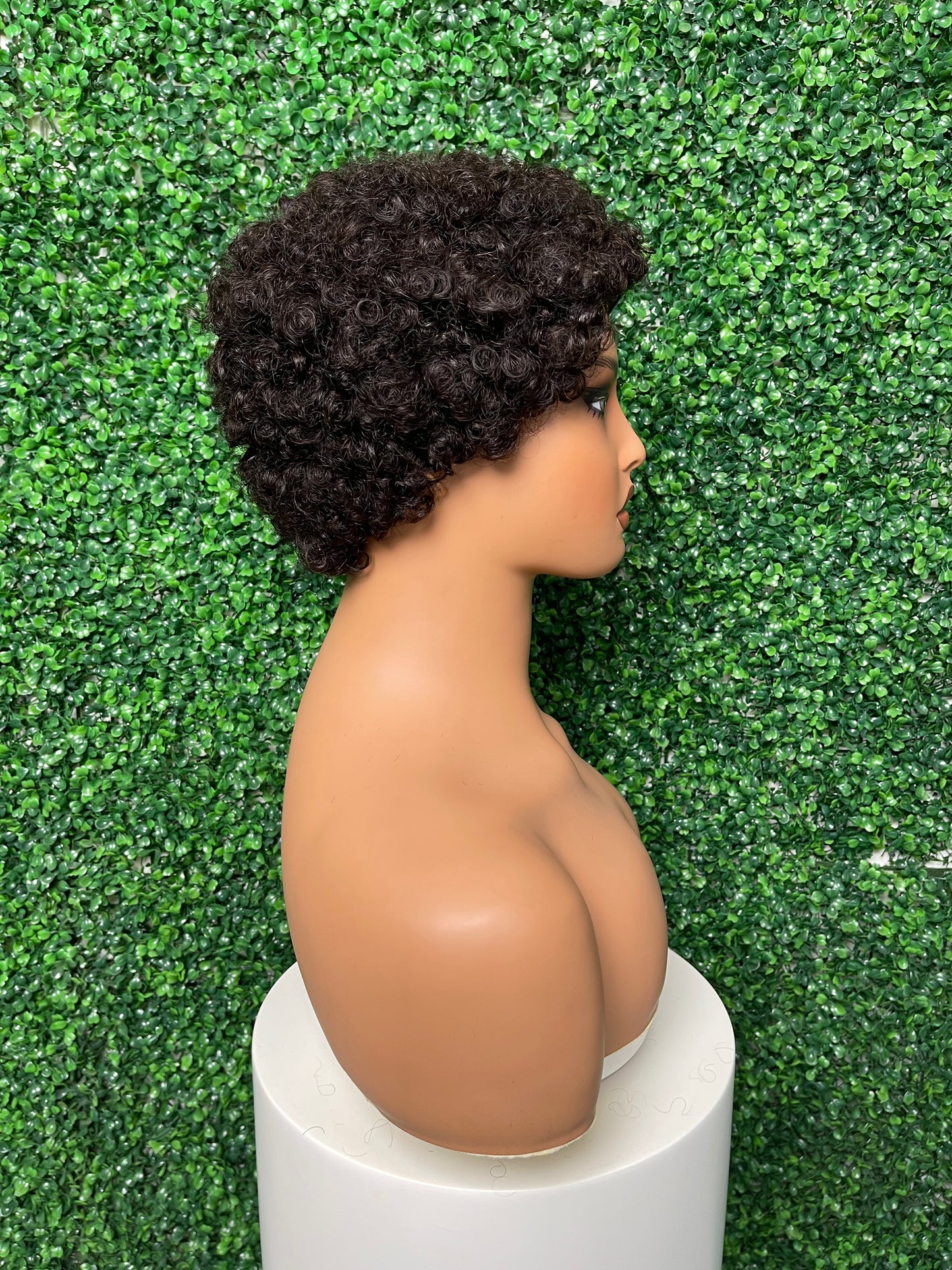 SendeHair Natural color Curly Unprocessed Vietnam 100% Human Hair Short Wig For Black Women