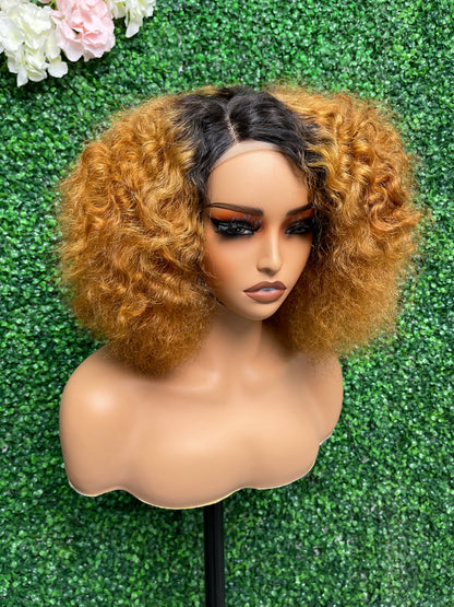 SendeHair Wholesale 180% Density Afro Curl Hair Human Lace Front Raw Virgin Brazilian Unprocessed Cuticle Aligned Lace Human Hair Wig