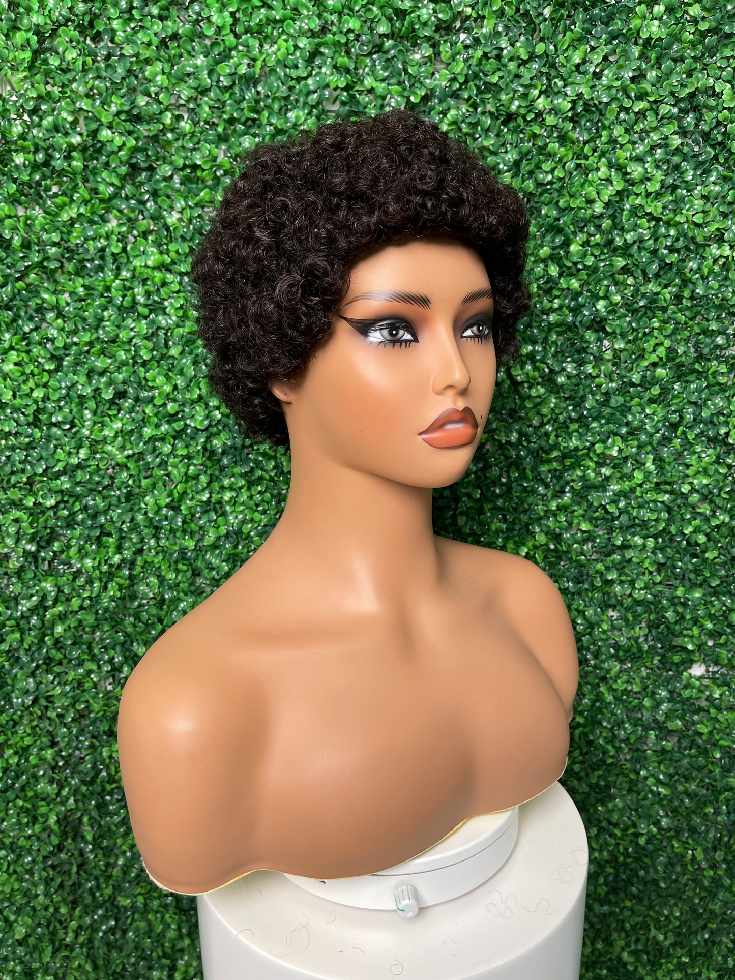 SendeHair Natural color Curly Unprocessed Vietnam 100% Human Hair Short Wig For Black Women