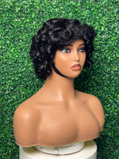 SendeHair Natural colour Piano Colour Unprocessed Mechanism Vietnamese Hair Short Wig For Black Women