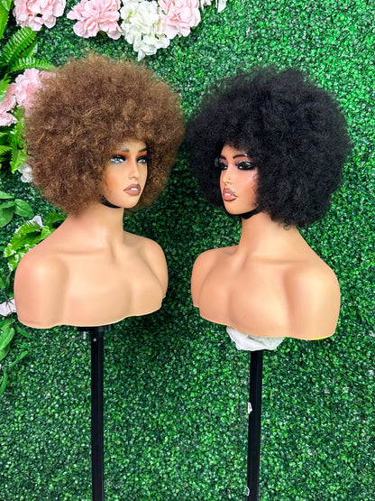 SendeHair Wholesale Pre Plucked Glueless Indian Raw Virgin Human Hair Wigs For Black Women Afro Curly Human Hair Wigs