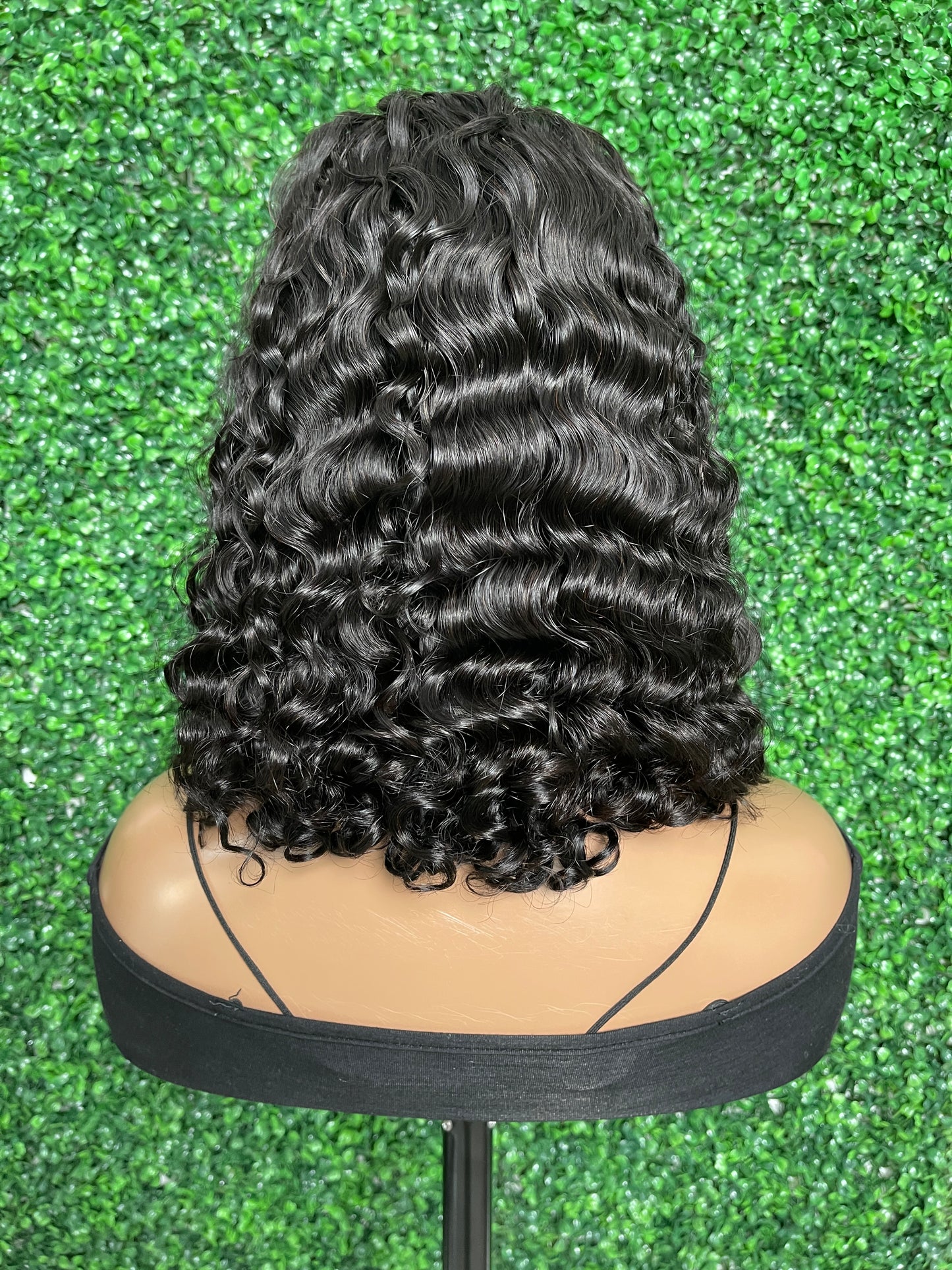 SendeHair Natural Black Color Burmese Curly Human hair 4×4  Lace ClYetosure Wigs No Reviews