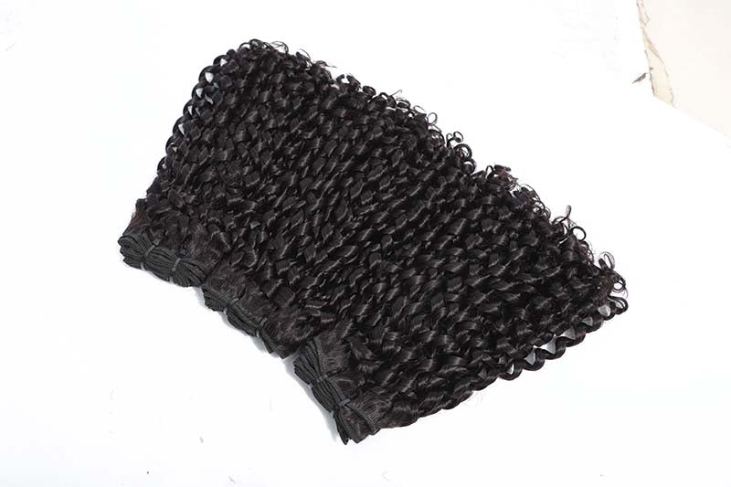 SendeHair  Double Drawn Pixie Curly Bundles 100% Human Raw Hair  Chinese Vietnamese Indian Raw Hair Extensions