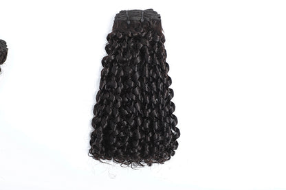 SendeHair  Double Drawn Pixie Curly Bundles 100% Human Raw Hair  Chinese Vietnamese Indian Raw Hair Extensions