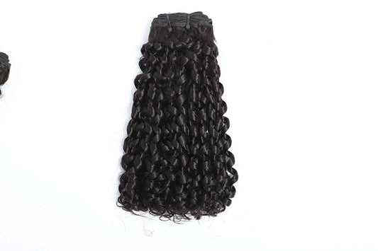 SendeHair  Double Drawn Pixie Curly Bundles 100% Human Raw Hair  Chinese Vietnamese Indian Raw Hair Extensions