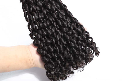 SendeHair Super Double Drawn Pixie Curly Bundles 100% Human Raw Hair  Chinese Vietnamese Indian Raw Hair Extensions