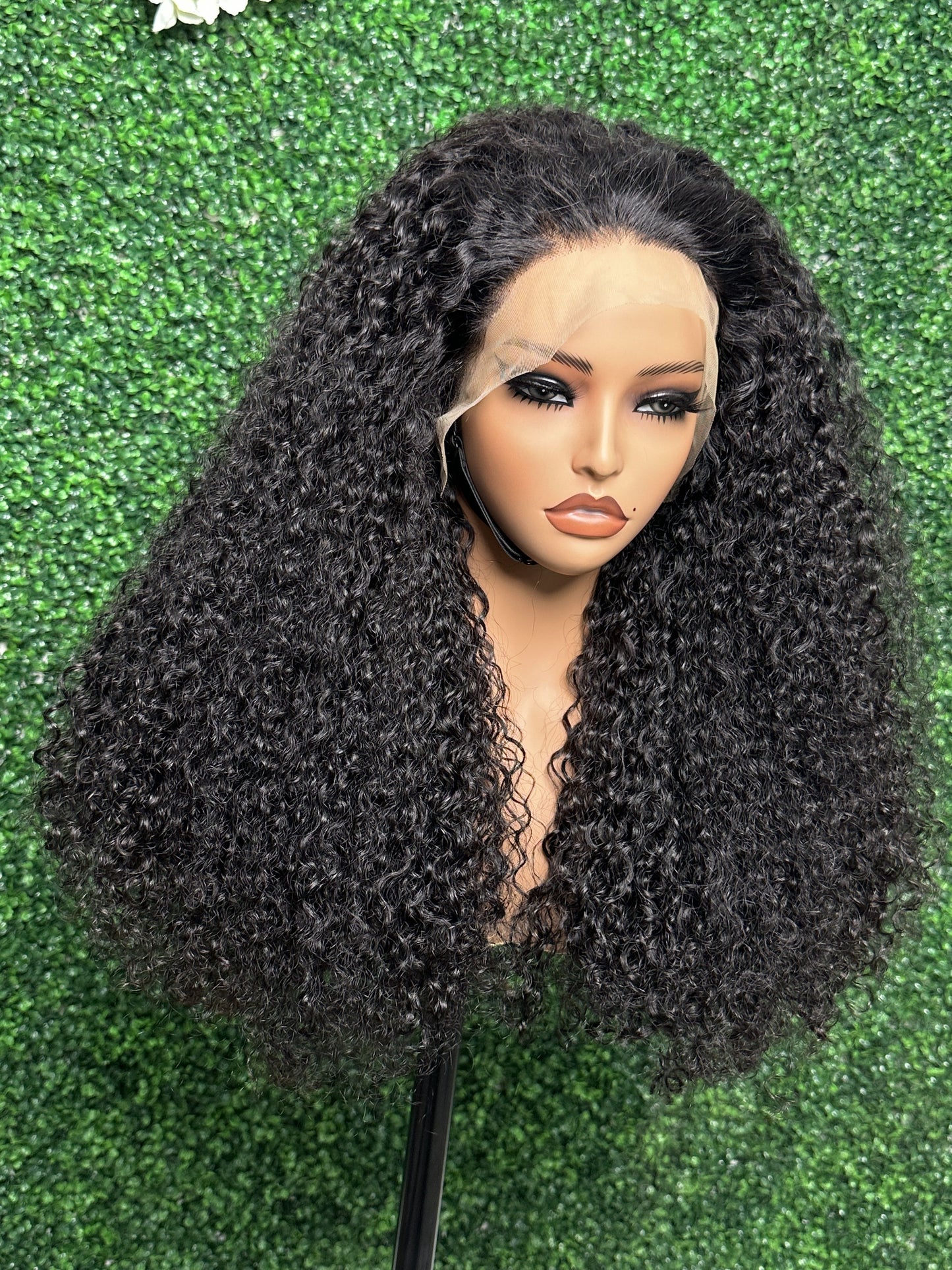 SndeHair Unprocessed Natural Colour Curly Wig  10A/12A  100% Human Raw Hair With 13*4 Lace Front Wig For Black Women