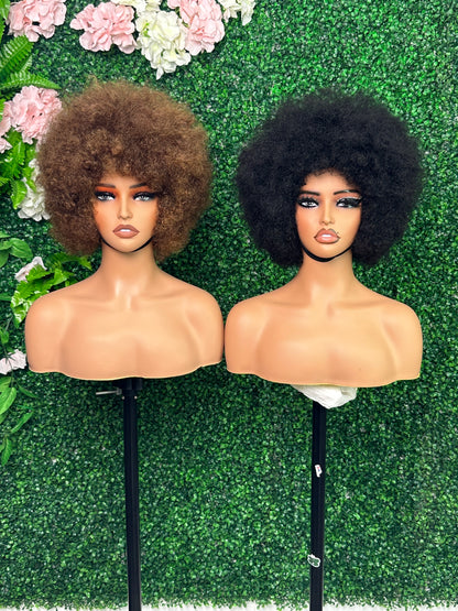 SendeHair Wholesale Pre Plucked Glueless Indian Raw Virgin Human Hair Wigs For Black Women Afro Curly Human Hair Wigs