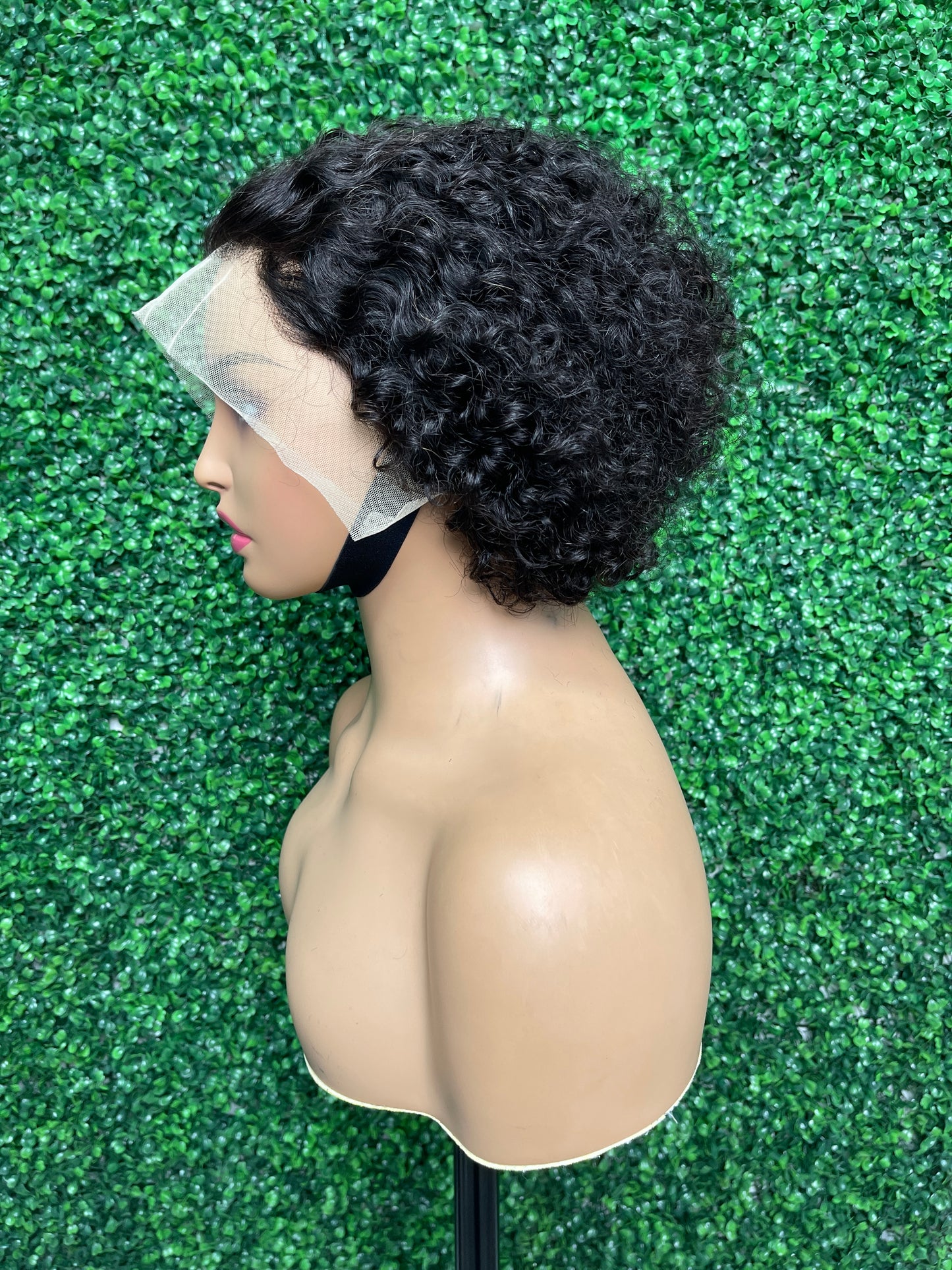 SendeHair Curly No Glue Wig Human Hair HD Lace Wig That Wear Lace Bob Wig Short Curly Hair 180 Density