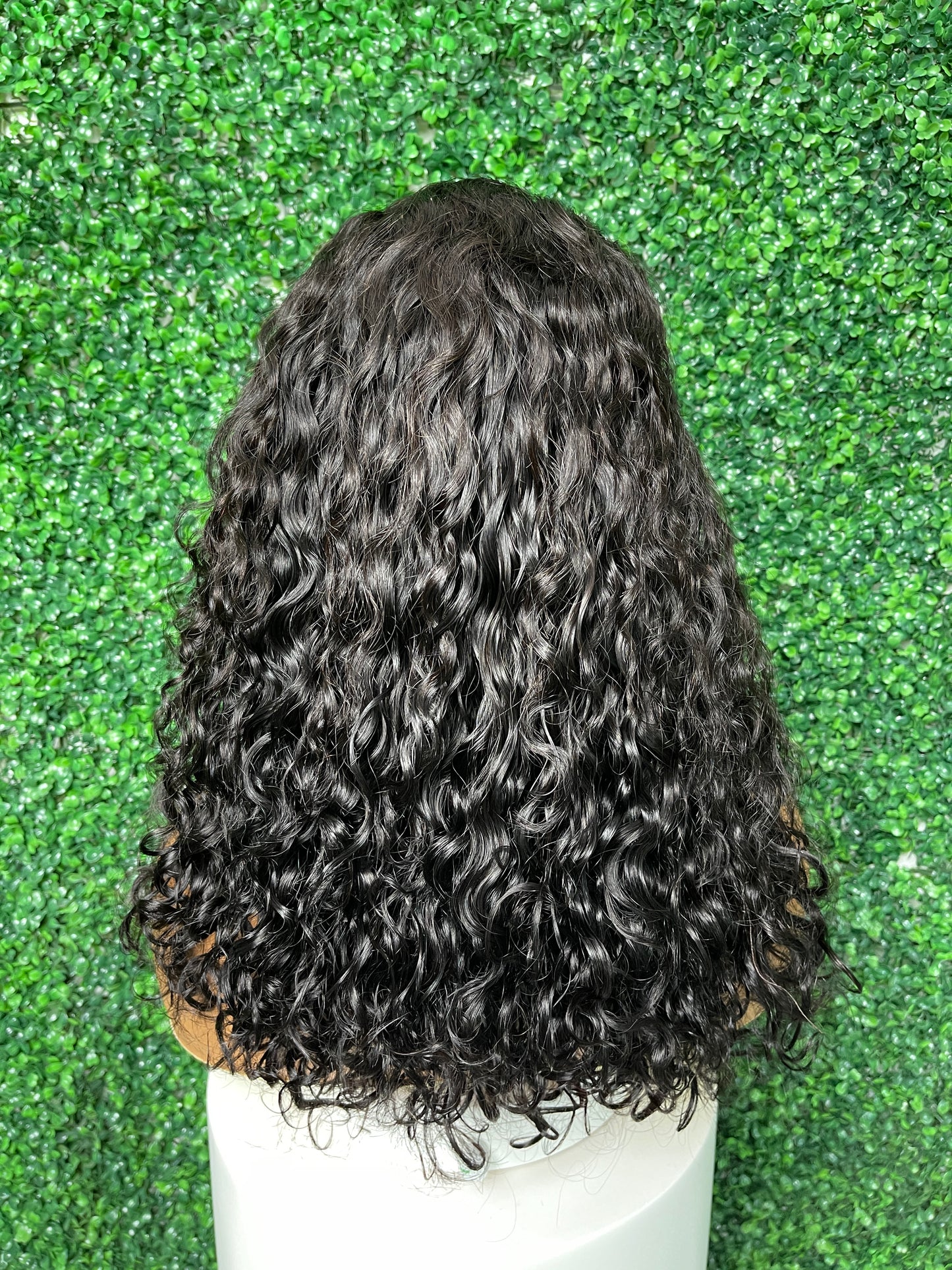 SendeHair Virgin Natural Black Color wavy Human Hair 13x4 T Lace Frontal Wigs