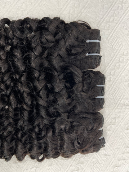 SendeHair Natural curvature  Human Hair Extension  8A/9A 100%  Human Hair Bundles Raw Virgin Hairs For Black Women