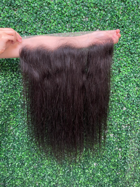 SendeHair Unprocessed Peruvian Human Hair Straight 13X4/4×4 Lace Frontal Closure Free Part With  Natural Hair