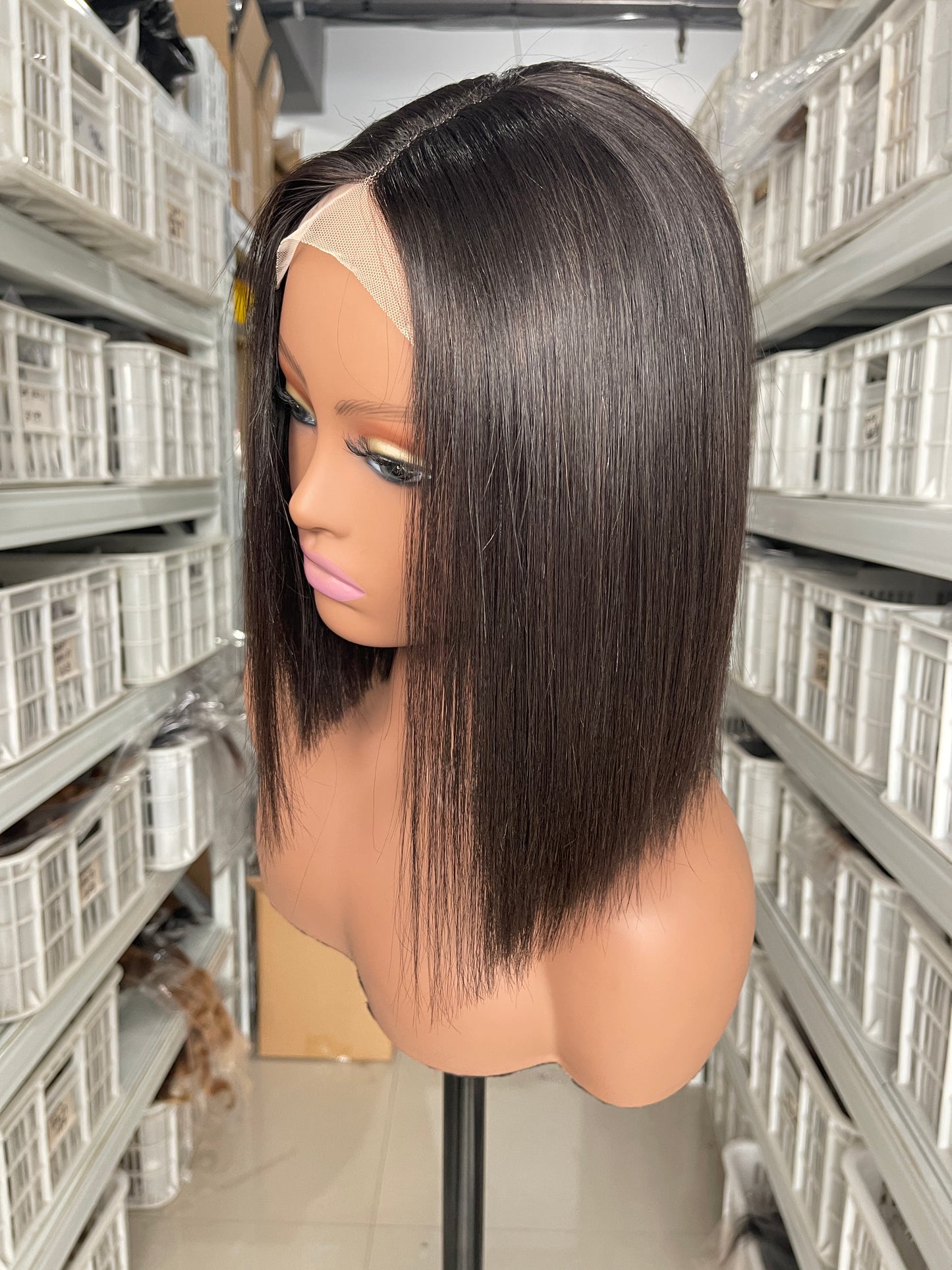 SendeHair Cheap Colour  Staight  Bob 100% Human Hair Lace Closure 4*4T lace wig