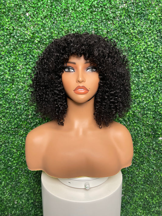 SendeHair Wholesale 180% Density Afro Curl Hair Human Lace Front Raw Virgin Brazilian Unprocessed Cuticle Aligned Lace Human Hair Wig