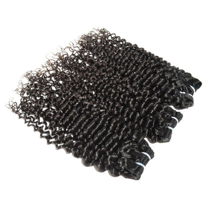 SendeHair Human Hair Extension Pissy Curls Weave Pixie  Kinky  Curl 8A/9A Human Hair Bundles Raw Virgin Hairs For Black Women