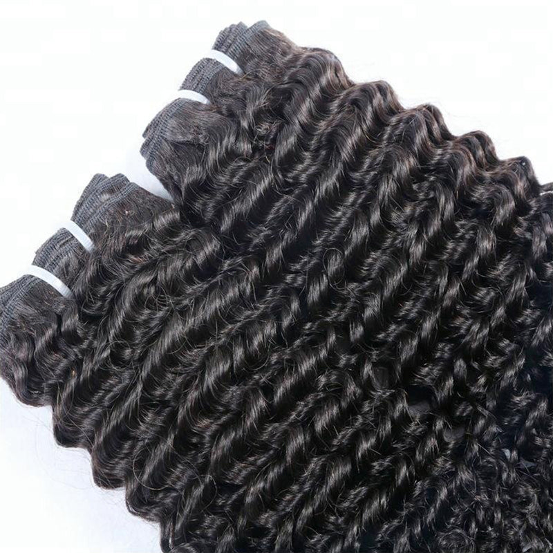 SendeHair Human Hair Extension Pissy Curls Weave Pixie  Kinky  Curl 8A/9A Human Hair Bundles Raw Virgin Hairs For Black Women