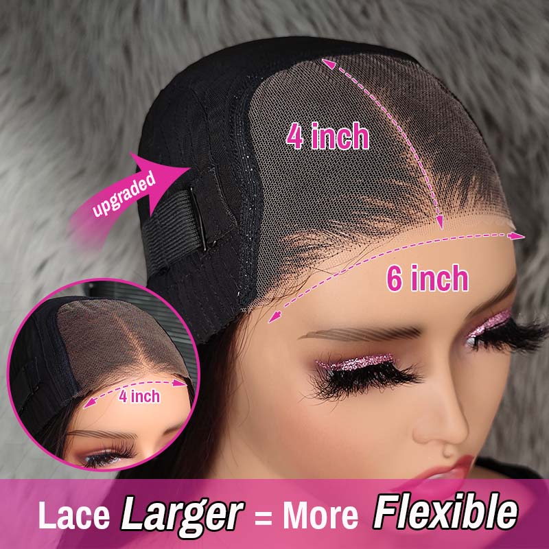 SENDE HAIR Wear & Go Glueless Wigs Pre Cut Lace Closure Wigs with Natural Hairline