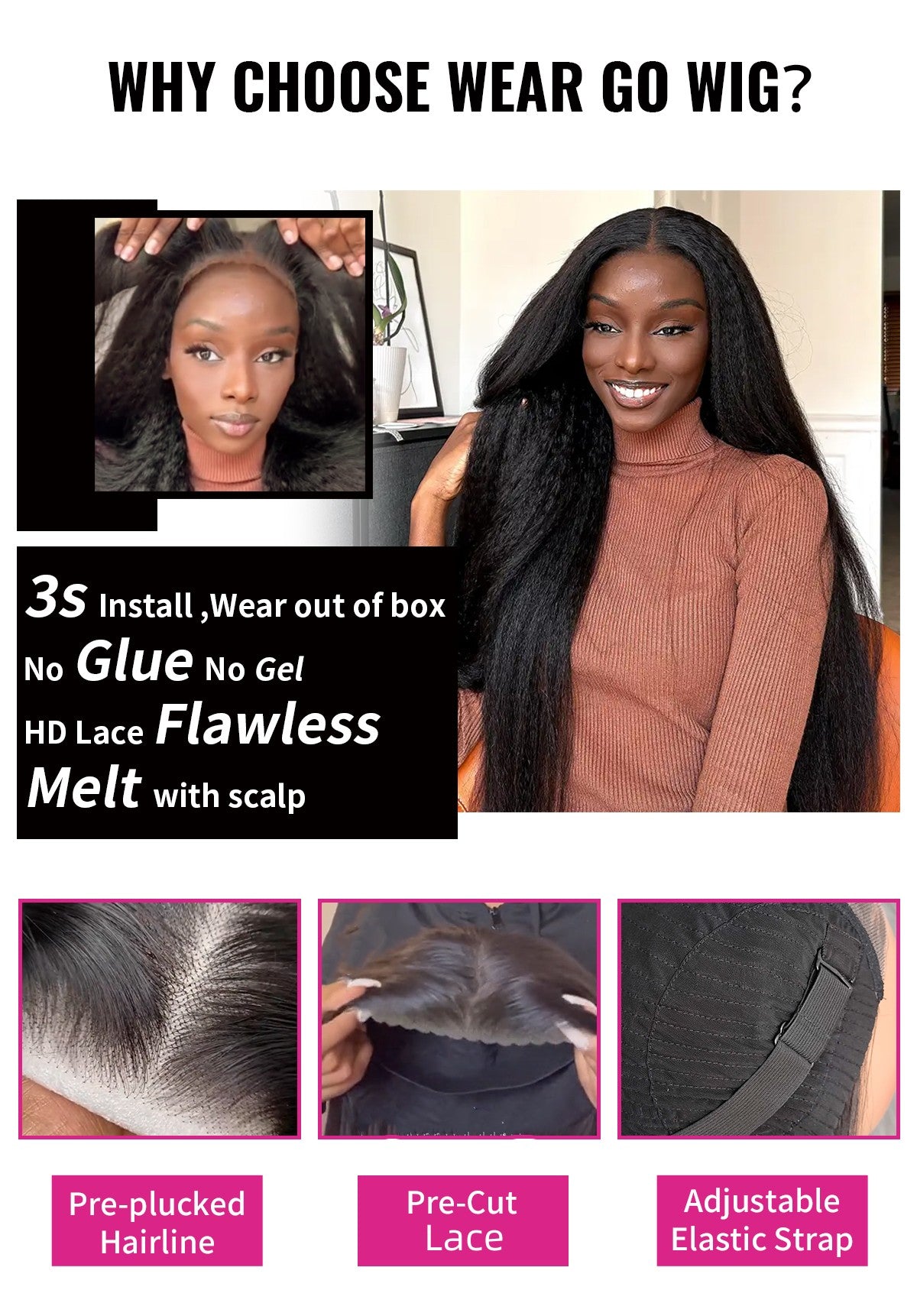 How to Properly Secure and Adjust a Pre-Cut Lace Wigs for a